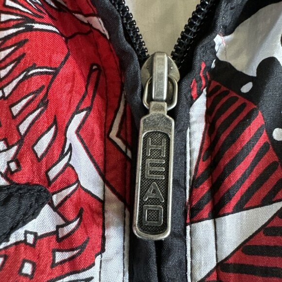 Vintage Head‎ Women's Windbreaker Tennis Jacket Black Red White Fully Lined Sz M - Picture 3 of 12